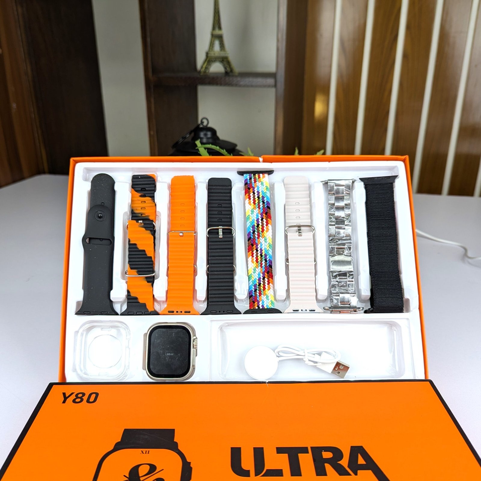 Y80 Ultra Smartwatch With 8 Strap - Image 3