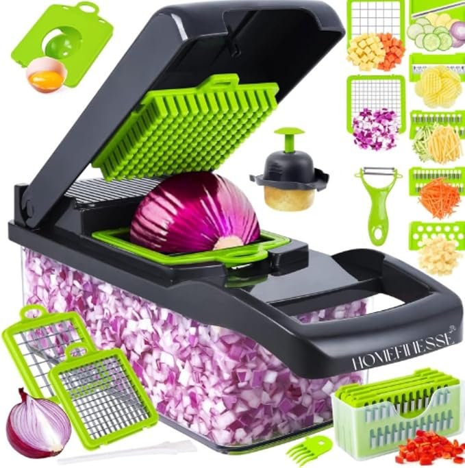 Multi-functional Spring Slicer vegetable cutter (Multi-Colour)