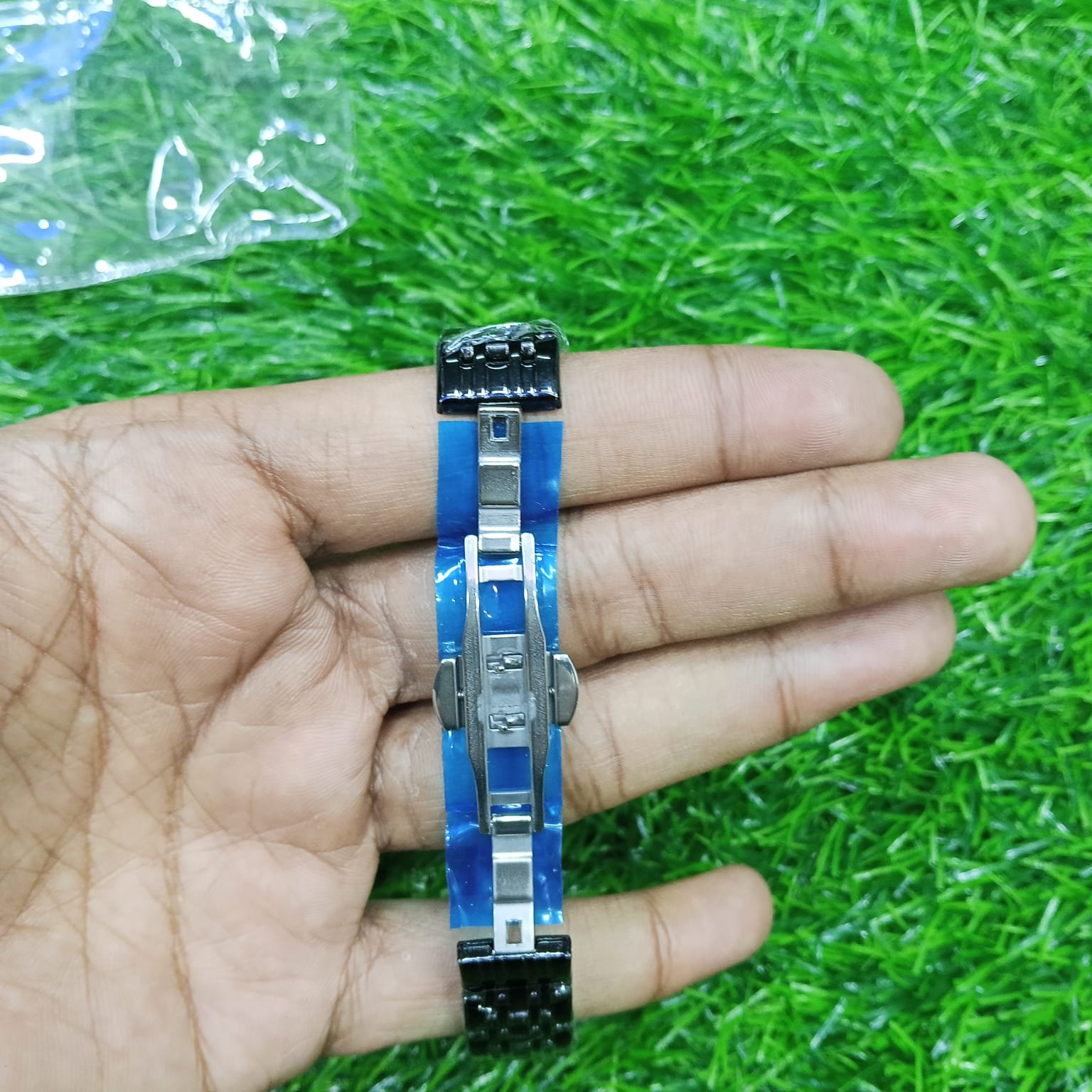 Butter Fly Lock Olievs Stainless Steel fashionable Couple watches +1pcs chain cutter+ 2 pcs battery Full Black - Image 5