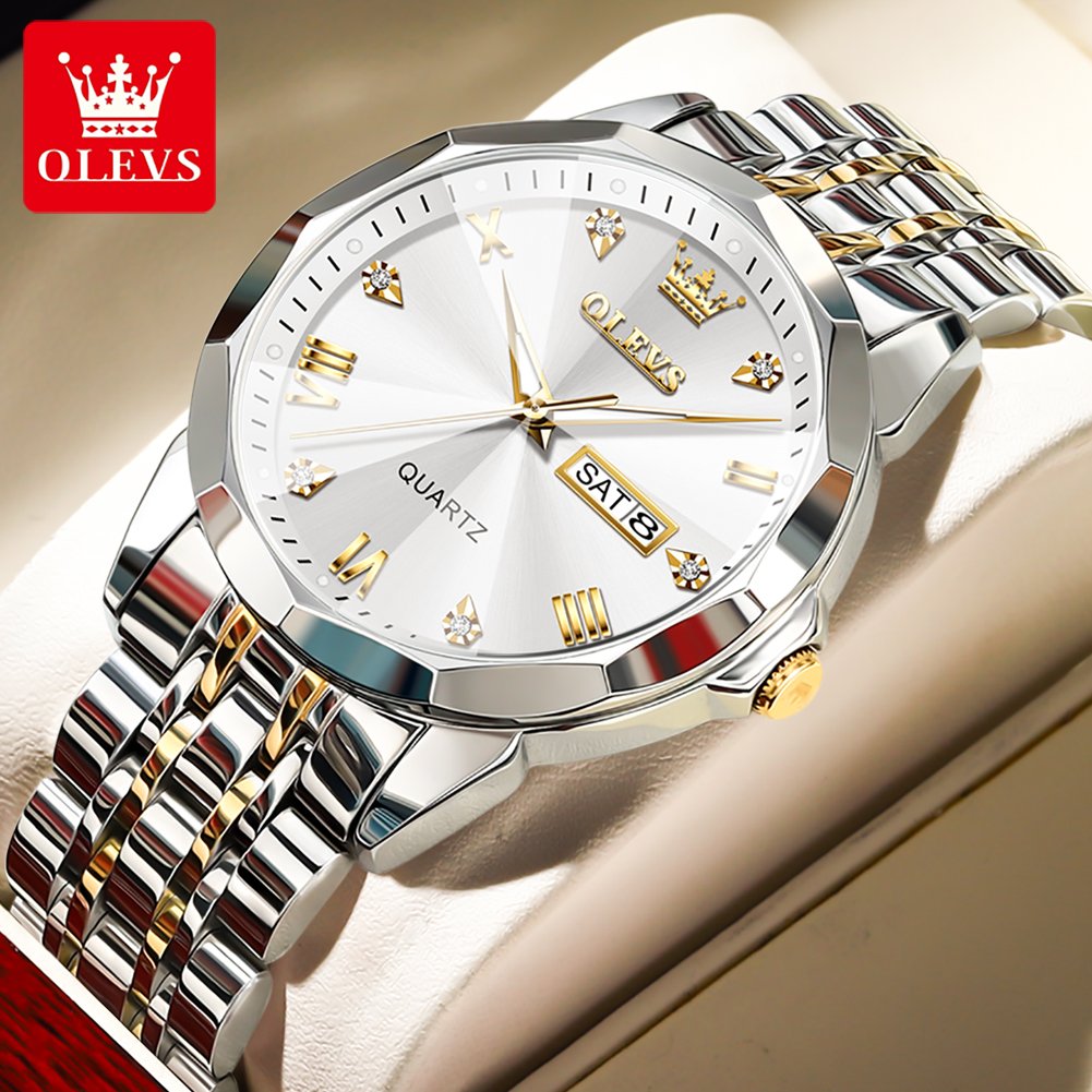 OLEVS New Exclusive Design Quartz Watch for Men - Image 3
