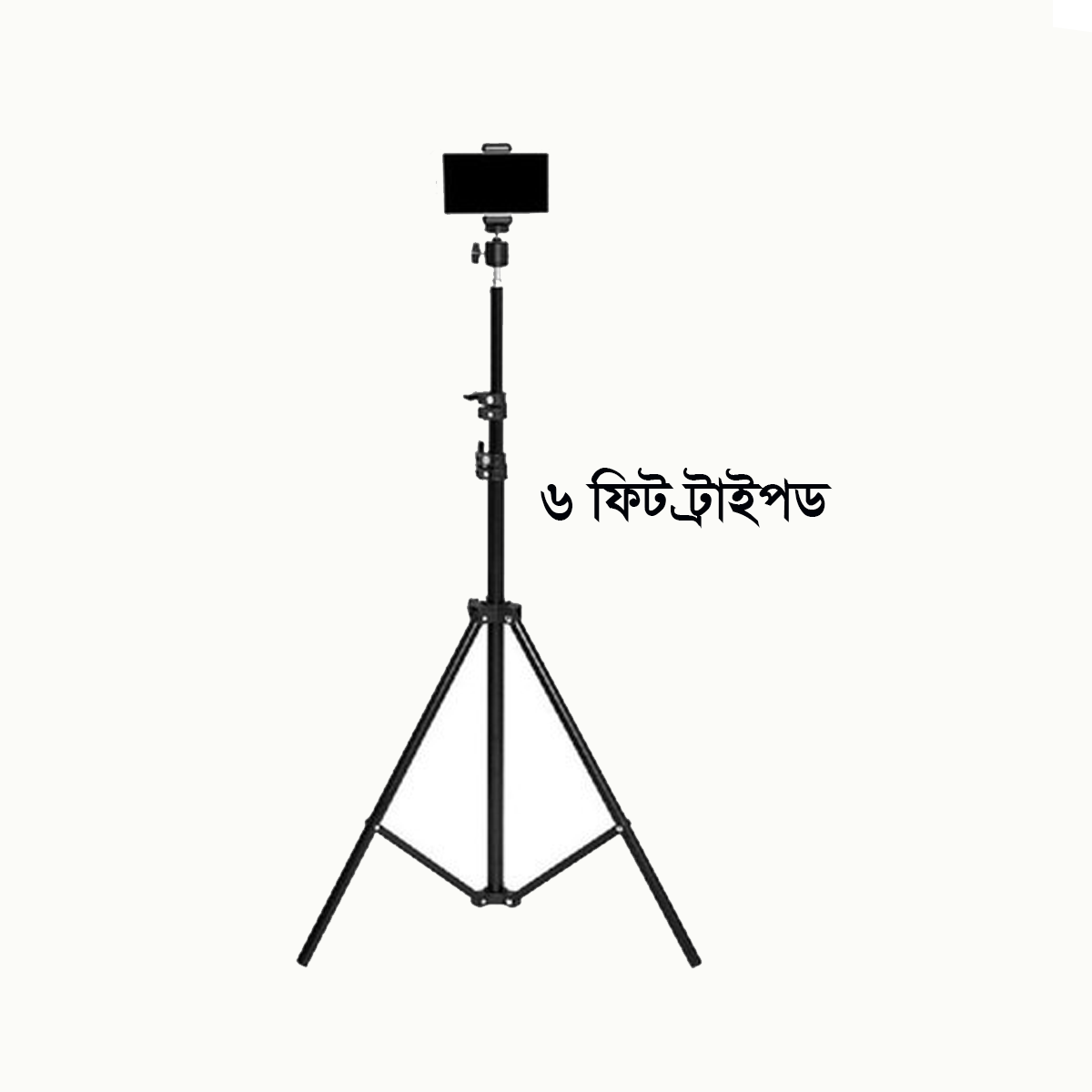 6 Fit Tripod Stand +10" Ring Light + K8 Microphone (combo pack) - Image 2