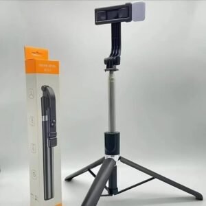 R1S-L 3-In-1 Wireless Bluetooth Remote Selfie Stick with LED Fill Light & Tripod Stand